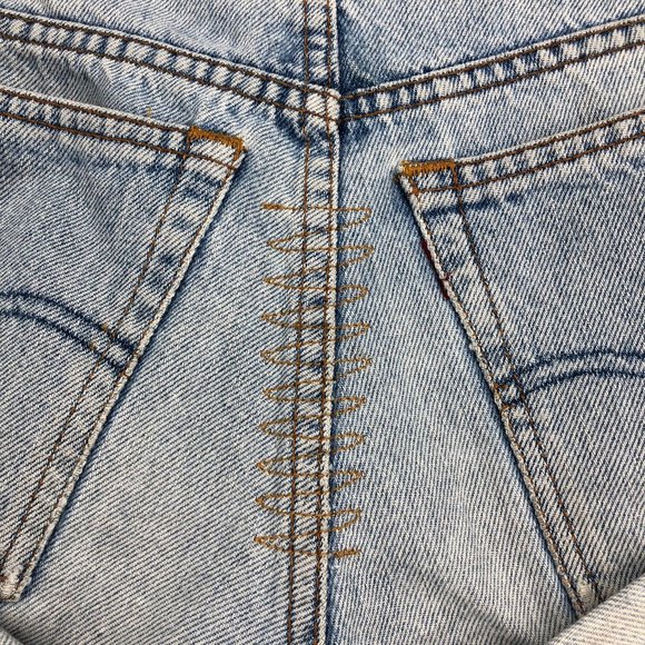 One Teaspoon Hendrixe Light Vintage Wash Bandit Rolled Cuff Denim Shorts XXS - Picture 12 of 16
